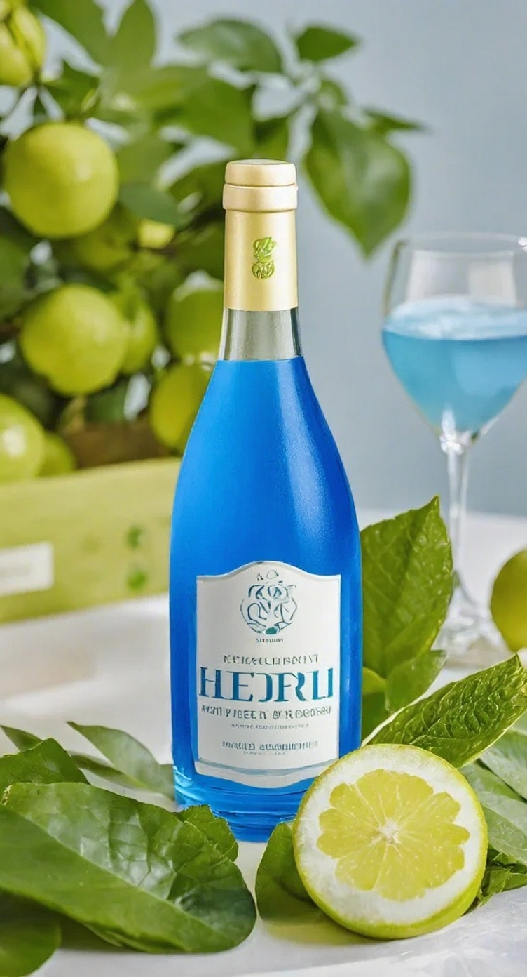 Replace the liquid in the bottle with blue