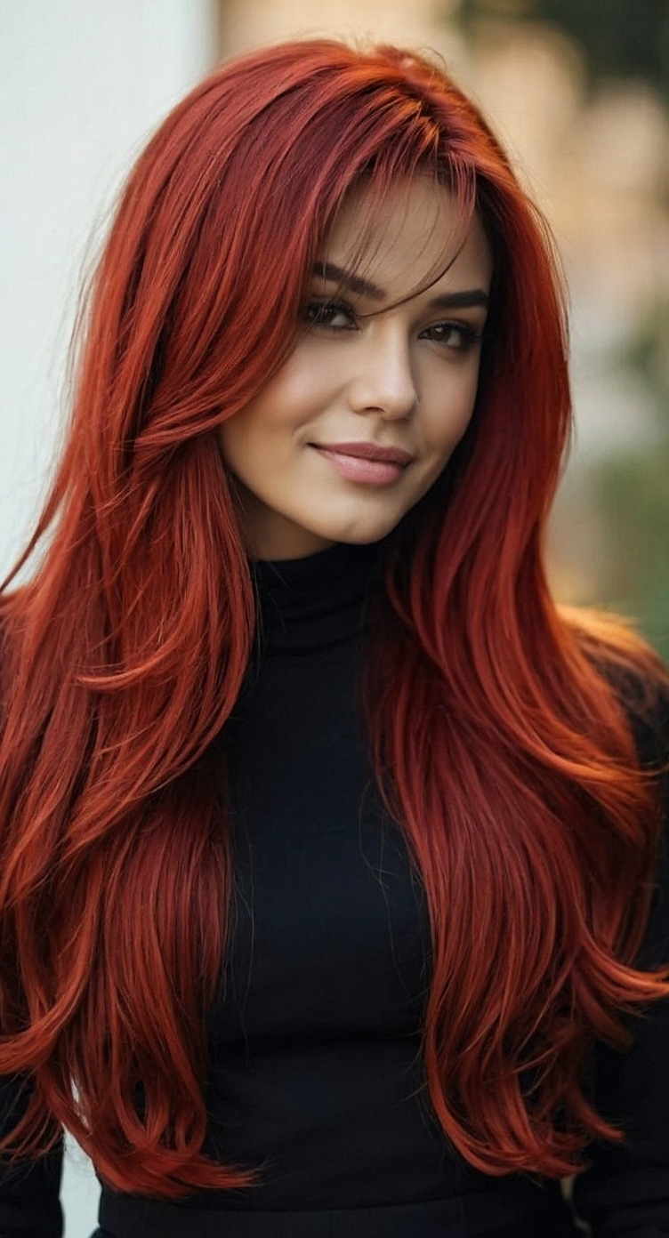Change hair color to Copper Red