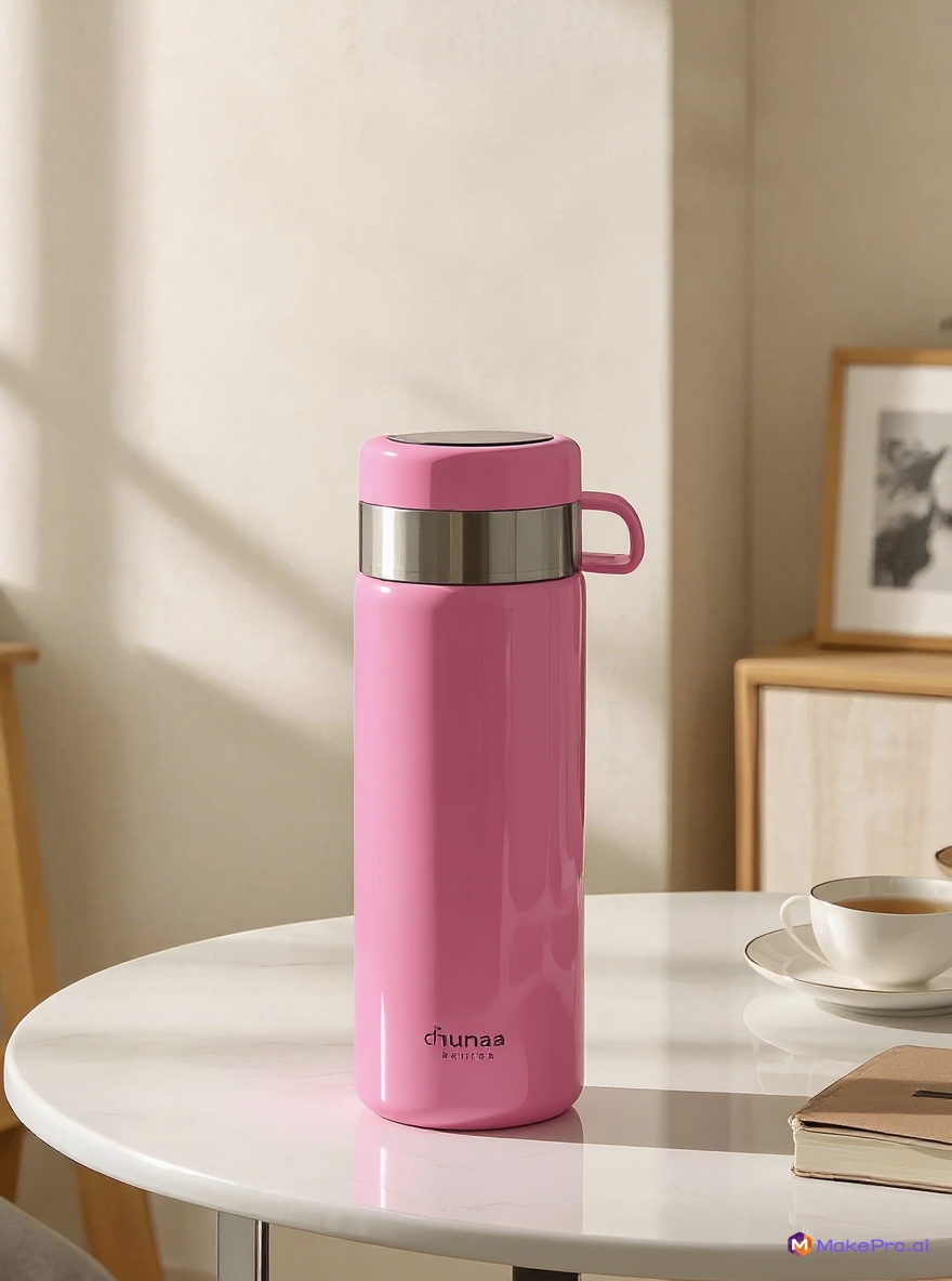 Change the color of the thermos cup to pink
